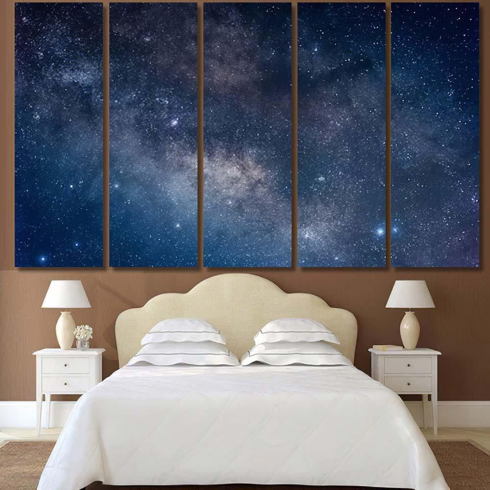 Milky Way Galaxy 30 Galaxy Sky and Space Multi Piece Panel Canvas Home Decor Housewarming Gift Ideas Poster Canvas Gallery Prints