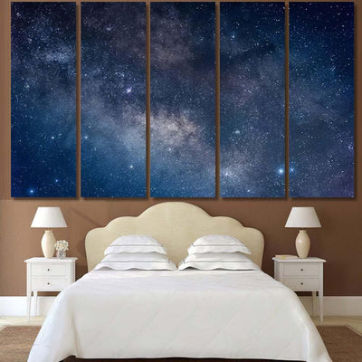 Milky Way Galaxy 30 Galaxy Sky and Space Multi Piece Panel Canvas Home Decor Housewarming Gift Ideas Poster Canvas Gallery Prints