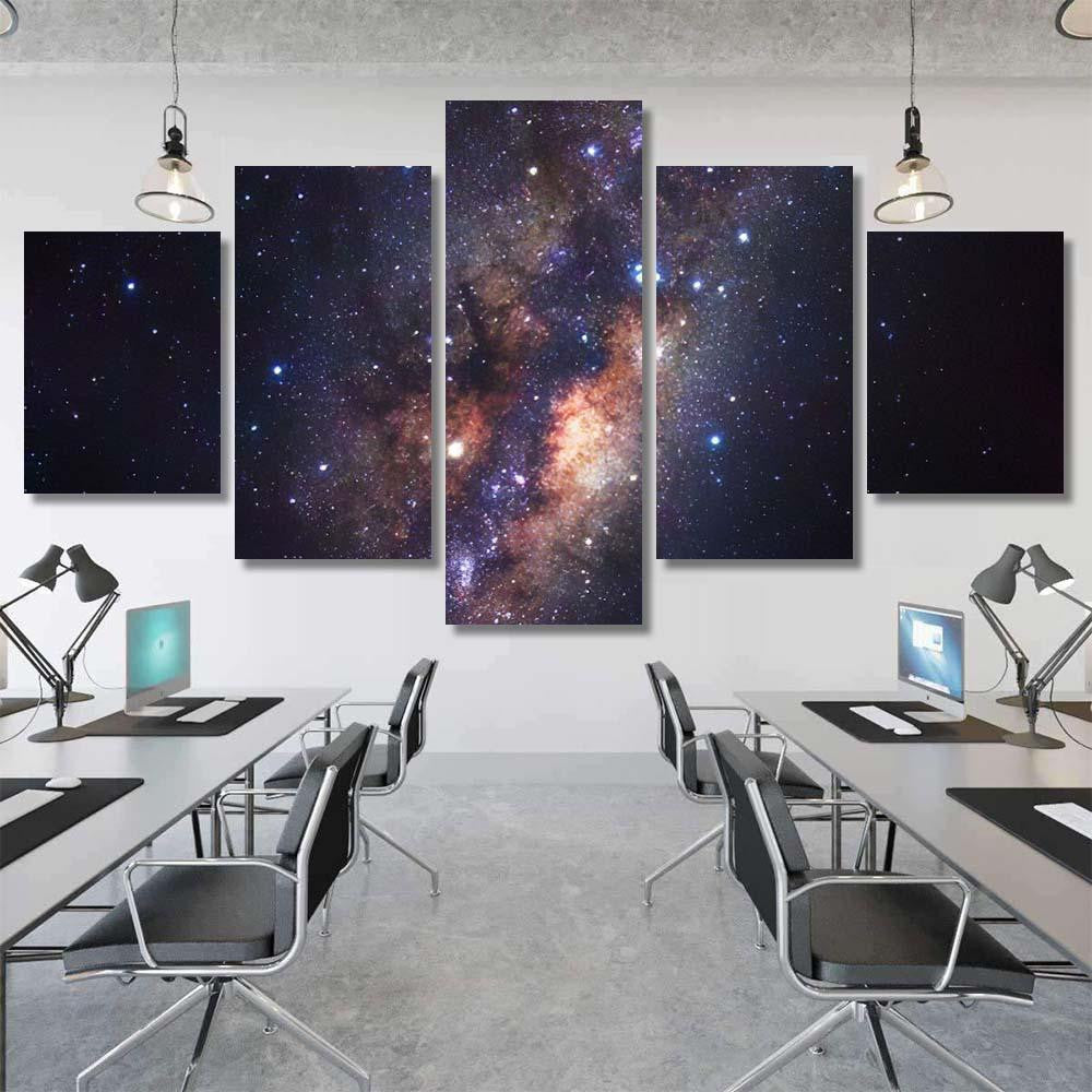 Milky Way Galaxy Stars Space Dust 12 Galaxy Sky and Space Multi Piece Panel Canvas Home Decor Housewarming Gift Ideas Poster Canvas Gallery Prints