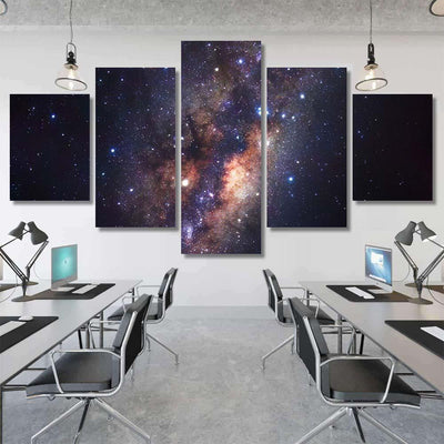 Milky Way Galaxy Stars Space Dust 12 Galaxy Sky and Space Multi Piece Panel Canvas Home Decor Housewarming Gift Ideas Poster Canvas Gallery Prints