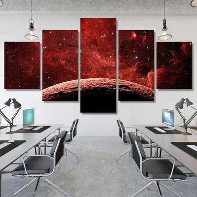 Red Planet Galaxy Elements This Image Galaxy Sky and Space Multi Piece Panel Canvas Home Decor Housewarming Gift Ideas Poster Canvas Gallery Prints