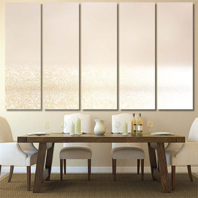 Glitter Vintage Lights Background Silver Gold 4 Galaxy Sky and Space Multi Piece Panel Canvas Home Decor Housewarming Gift Ideas Poster Canvas Gallery Prints