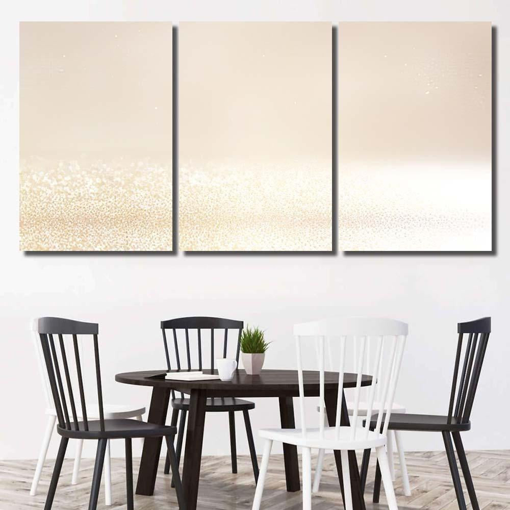 Glitter Vintage Lights Background Silver Gold 4 Galaxy Sky and Space Multi Piece Panel Canvas Home Decor Housewarming Gift Ideas Poster Canvas Gallery Prints