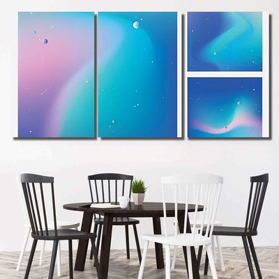 Modern Colorful Universe Backgrounds Stars Planets Galaxy Sky and Space Multi Piece Panel Canvas Home Decor Housewarming Gift Ideas Poster Canvas Gallery Prints