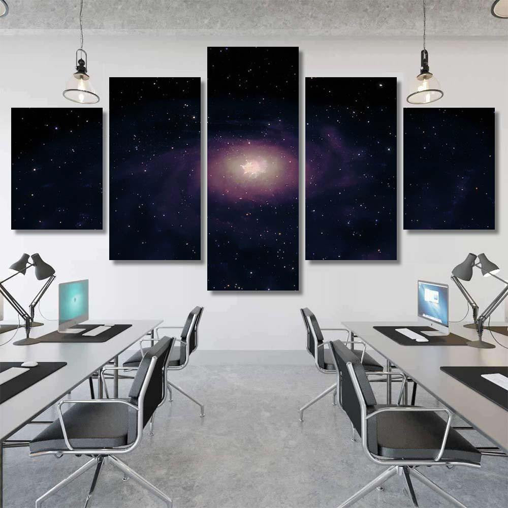 Heart Galaxy Elements This Image Furnished Galaxy Sky and Space Multi Piece Panel Canvas Home Decor Housewarming Gift Ideas Poster Canvas Gallery Prints