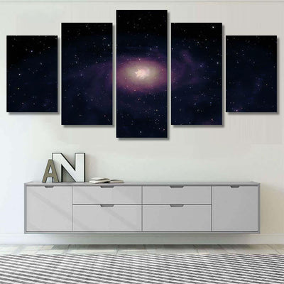 Heart Galaxy Elements This Image Furnished Galaxy Sky and Space Multi Piece Panel Canvas Home Decor Housewarming Gift Ideas Poster Canvas Gallery Prints