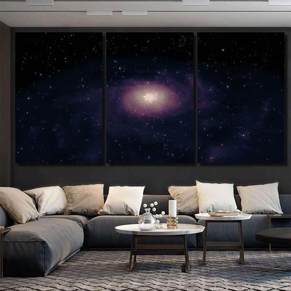Heart Galaxy Elements This Image Furnished Galaxy Sky and Space Multi Piece Panel Canvas Home Decor Housewarming Gift Ideas Poster Canvas Gallery Prints