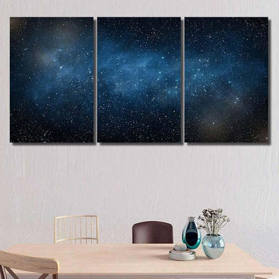 Starry Sky Galaxy Galaxy Sky and Space Multi Piece Panel Canvas Home Decor Housewarming Gift Ideas Poster Canvas Gallery Prints