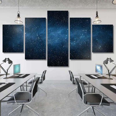 Starry Sky Galaxy Galaxy Sky and Space Multi Piece Panel Canvas Home Decor Housewarming Gift Ideas Poster Canvas Gallery Prints