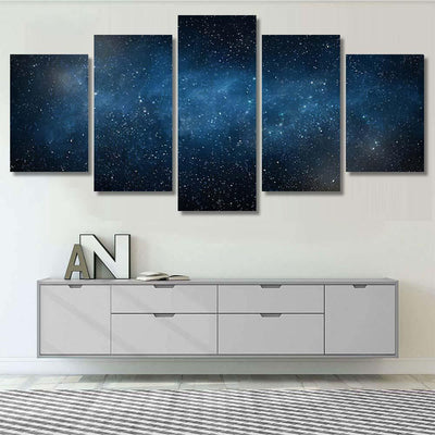 Starry Sky Galaxy Galaxy Sky and Space Multi Piece Panel Canvas Home Decor Housewarming Gift Ideas Poster Canvas Gallery Prints