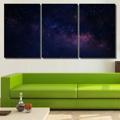 Sky Night Star Blue Galaxy Sky and Space Multi Piece Panel Canvas Home Decor Housewarming Gift Ideas Poster Canvas Gallery Prints