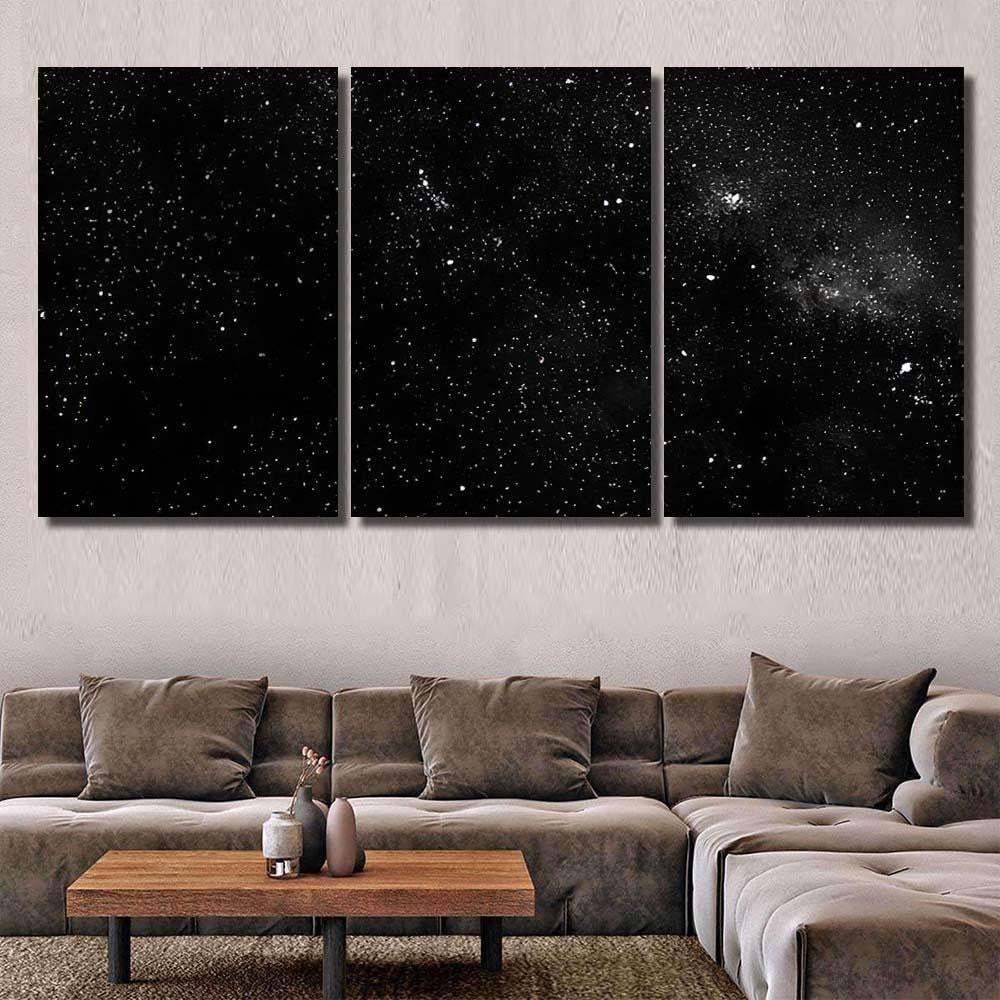 Stars Galaxy Outer Space Sky Night 1 1 Galaxy Sky and Space Multi Piece Panel Canvas Home Decor Housewarming Gift Ideas Poster Canvas Gallery Prints