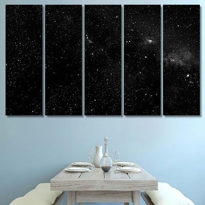 Stars Galaxy Outer Space Sky Night 1 1 Galaxy Sky and Space Multi Piece Panel Canvas Home Decor Housewarming Gift Ideas Poster Canvas Gallery Prints