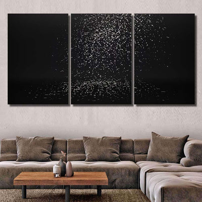 Stars Dust Scattered Glitter Snow Galaxy Galaxy Sky and Space Multi Piece Panel Canvas Home Decor Housewarming Gift Ideas Poster Canvas Gallery Prints