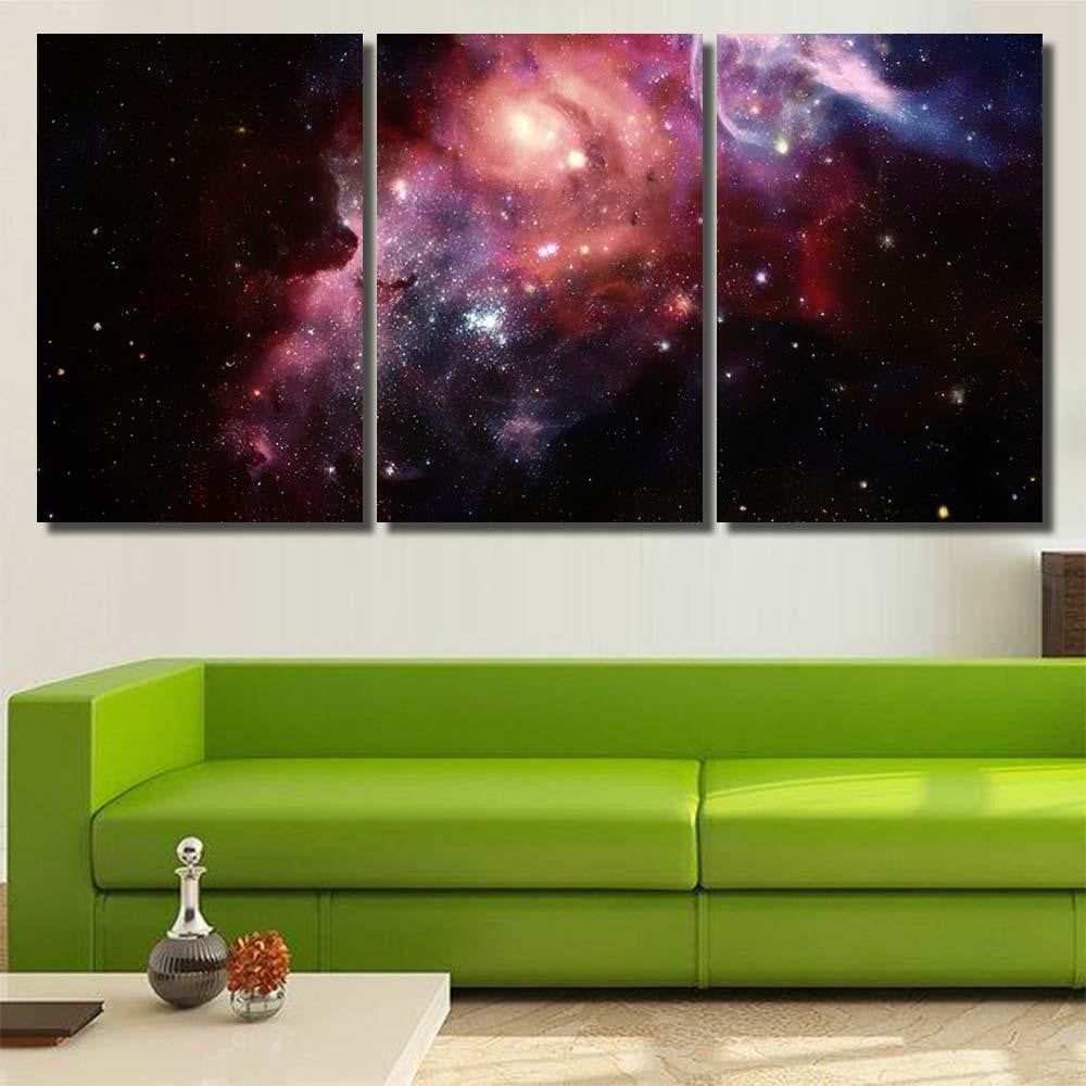 Nebula Stars Outer Space Elements This 1 Galaxy Sky and Space Multi Piece Panel Canvas Home Decor Housewarming Gift Ideas Poster Canvas Gallery Prints