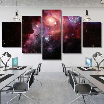 Nebula Stars Outer Space Elements This 1 Galaxy Sky and Space Multi Piece Panel Canvas Home Decor Housewarming Gift Ideas Poster Canvas Gallery Prints