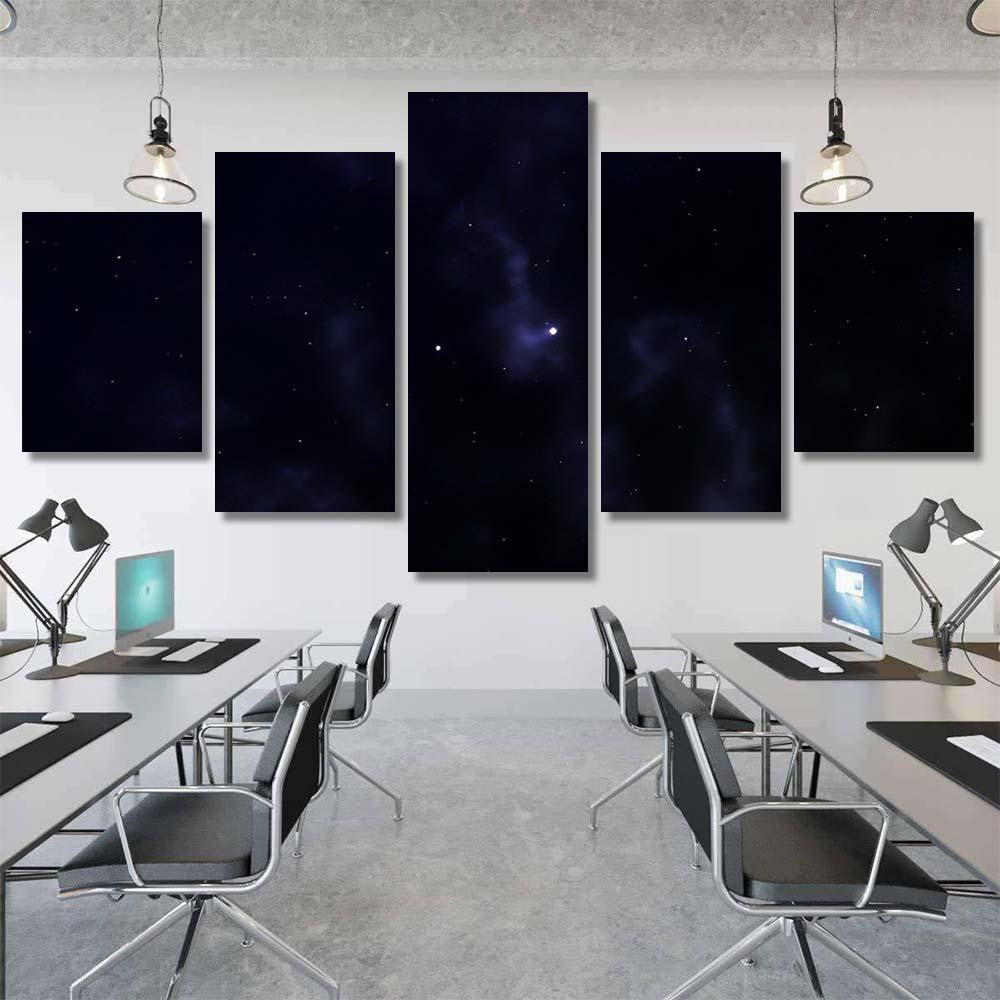Space Background Fantastic Outer View Realistic 17 Galaxy Sky and Space Multi Piece Panel Canvas Home Decor Housewarming Gift Ideas Poster Canvas Gallery Prints