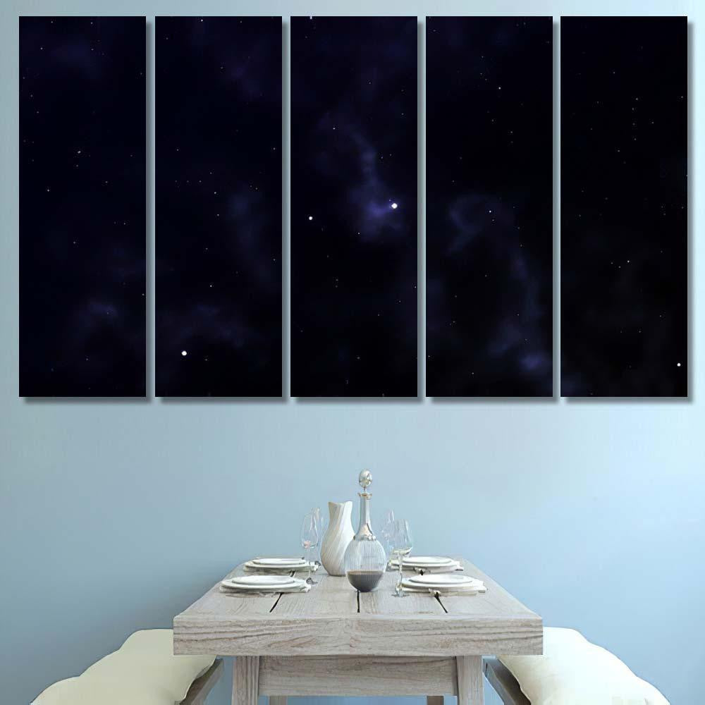 Space Background Fantastic Outer View Realistic 17 Galaxy Sky and Space Multi Piece Panel Canvas Home Decor Housewarming Gift Ideas Poster Canvas Gallery Prints