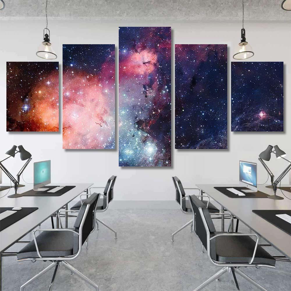 High Definition Star Field Colorful Night 3 1 Galaxy Sky and Space Multi Piece Panel Canvas Home Decor Housewarming Gift Ideas Poster Canvas Gallery Prints