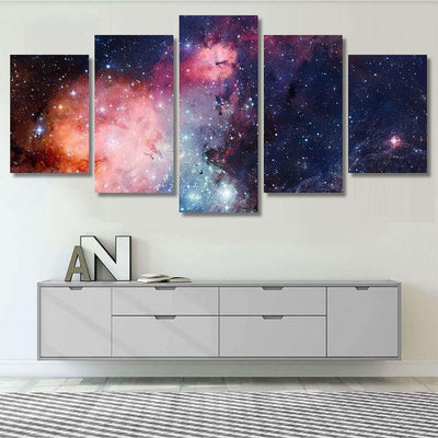 High Definition Star Field Colorful Night 3 1 Galaxy Sky and Space Multi Piece Panel Canvas Home Decor Housewarming Gift Ideas Poster Canvas Gallery Prints