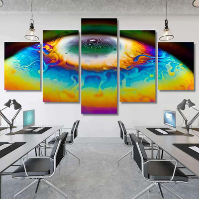 Psychedelic Abstract Planet Soap Bubble Light 6 Galaxy Sky and Space Multi Piece Panel Canvas Home Decor Housewarming Gift Ideas Poster Canvas Gallery Prints