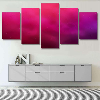 Light Purple Pink Vector Layout Cosmic Galaxy Sky and Space Multi Piece Panel Canvas Home Decor Housewarming Gift Ideas Poster Canvas Gallery Prints