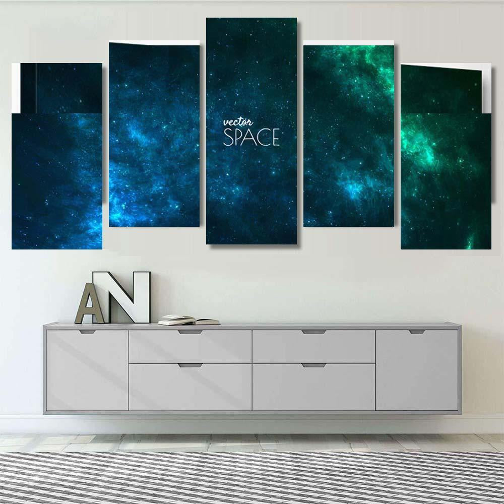 Space Galaxy Background Nebula Stardust Bright 1  1 Galaxy Sky and Space Multi Piece Panel Canvas Home Decor Housewarming Gift Ideas Poster Canvas Gallery Prints