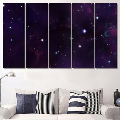 Space Background 87 Galaxy Sky and Space Multi Piece Panel Canvas Home Decor Housewarming Gift Ideas Poster Canvas Gallery Prints
