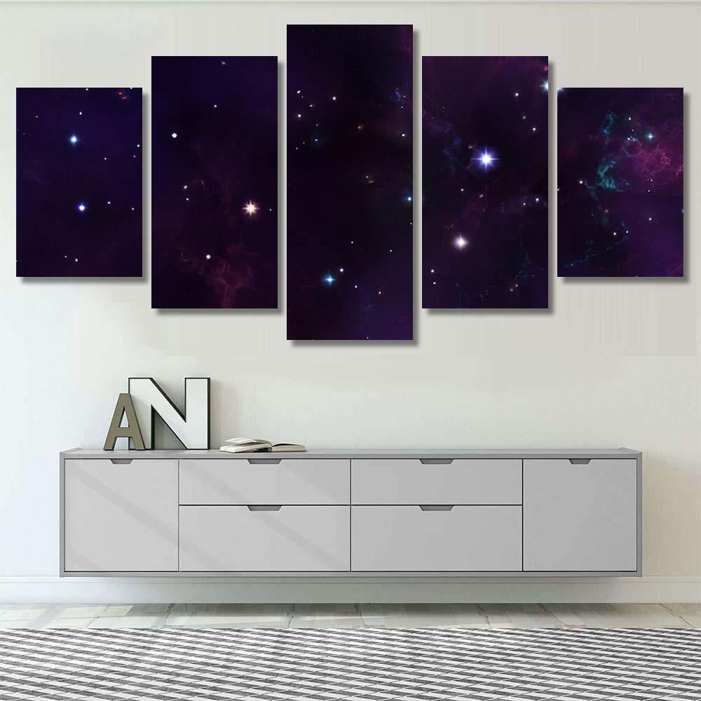 Space Background 87 Galaxy Sky and Space Multi Piece Panel Canvas Home Decor Housewarming Gift Ideas Poster Canvas Gallery Prints