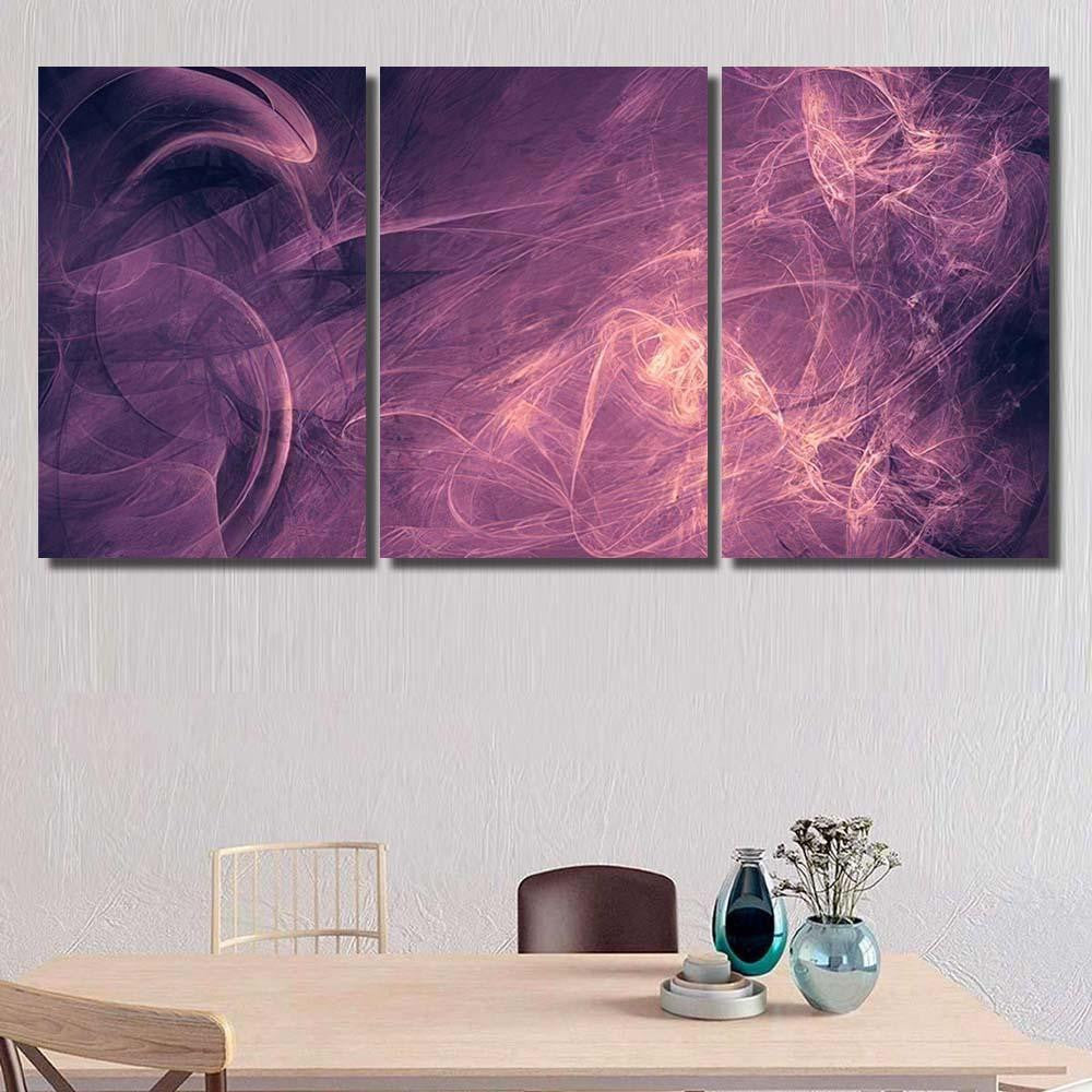 Purple Alien Space Dreams Composite Abstract Galaxy Sky and Space Multi Piece Panel Canvas Home Decor Housewarming Gift Ideas Poster Canvas Gallery Prints