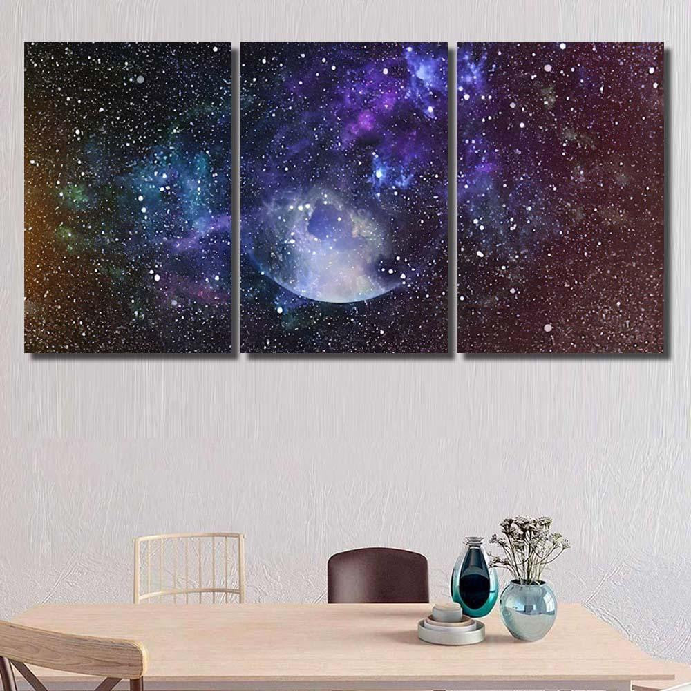 Starry Outer Space Background Texture 2 1 Galaxy Sky and Space Multi Piece Panel Canvas Home Decor Housewarming Gift Ideas Poster Canvas Gallery Prints