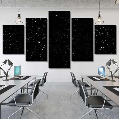 Silver Glitter Texture Abstract Particles Sparkle Galaxy Sky and Space Multi Piece Panel Canvas Home Decor Housewarming Gift Ideas Poster Canvas Gallery Prints