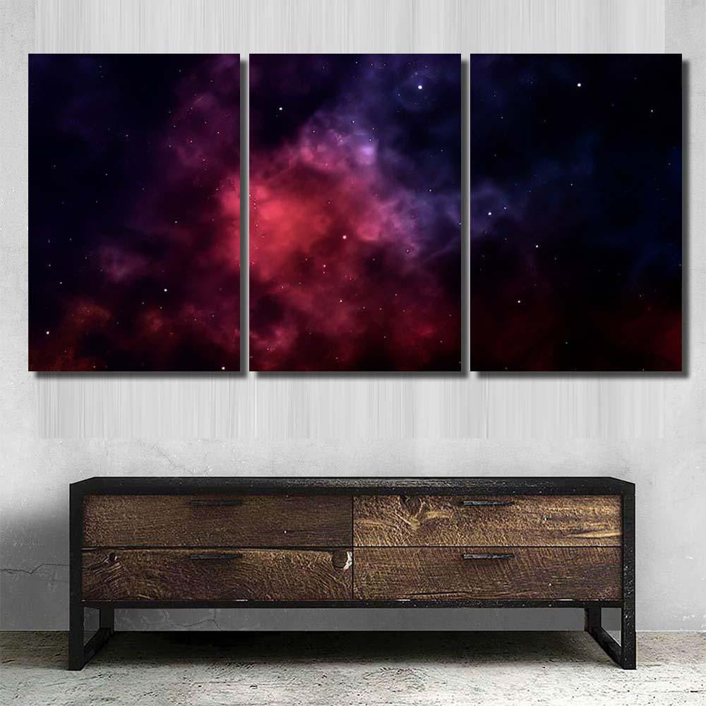 Space Background Fantastic Outer View Realistic 18 Galaxy Sky and Space Multi Piece Panel Canvas Home Decor Housewarming Gift Ideas Poster Canvas Gallery Prints