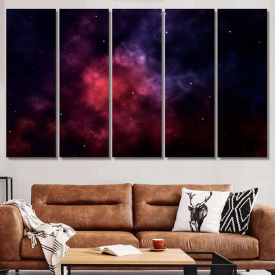 Space Background Fantastic Outer View Realistic 18 Galaxy Sky and Space Multi Piece Panel Canvas Home Decor Housewarming Gift Ideas Poster Canvas Gallery Prints
