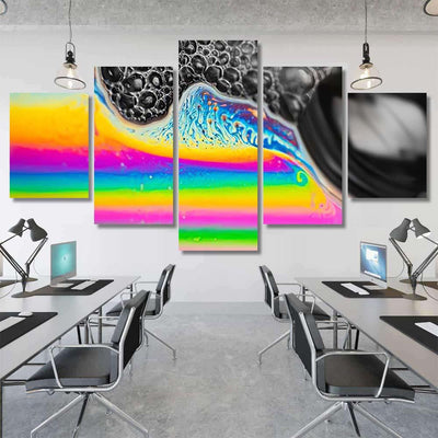 Psychedelic Abstract Planet Soap Bubble Light 1 Galaxy Sky and Space Multi Piece Panel Canvas Home Decor Housewarming Gift Ideas Poster Canvas Gallery Prints