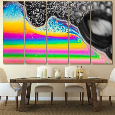 Psychedelic Abstract Planet Soap Bubble Light 1 Galaxy Sky and Space Multi Piece Panel Canvas Home Decor Housewarming Gift Ideas Poster Canvas Gallery Prints
