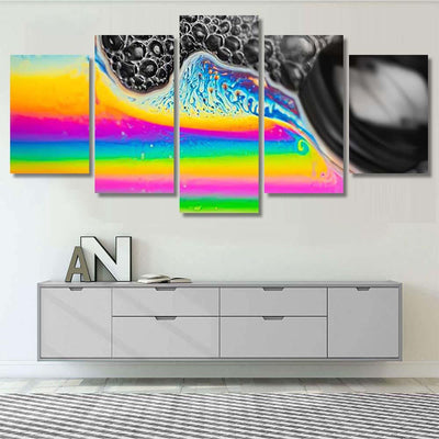 Psychedelic Abstract Planet Soap Bubble Light 1 Galaxy Sky and Space Multi Piece Panel Canvas Home Decor Housewarming Gift Ideas Poster Canvas Gallery Prints