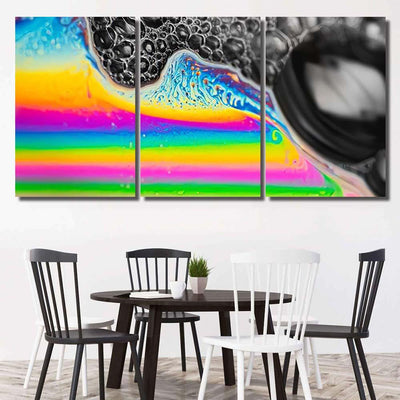 Psychedelic Abstract Planet Soap Bubble Light 1 Galaxy Sky and Space Multi Piece Panel Canvas Home Decor Housewarming Gift Ideas Poster Canvas Gallery Prints