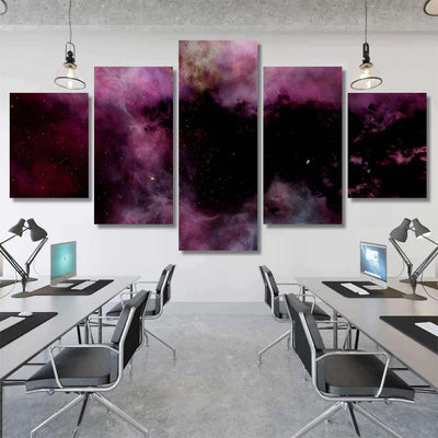 Light Purple Fantastic Nebula Galaxy 3D 3 Galaxy Sky and Space Multi Piece Panel Canvas Home Decor Housewarming Gift Ideas Poster Canvas Gallery Prints