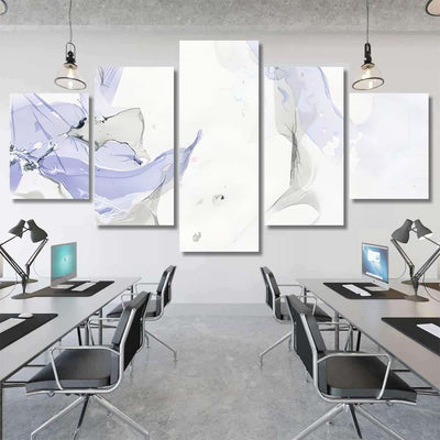 Marbled Diy Blue Purple Gray Paper Galaxy Sky and Space Multi Piece Panel Canvas Home Decor Housewarming Gift Ideas Poster Canvas Gallery Prints