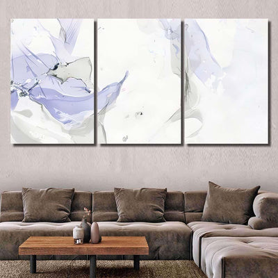 Marbled Diy Blue Purple Gray Paper Galaxy Sky and Space Multi Piece Panel Canvas Home Decor Housewarming Gift Ideas Poster Canvas Gallery Prints