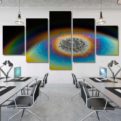 Psychedelic Abstract Planet Soap Bubble Light 17 Galaxy Sky and Space Multi Piece Panel Canvas Home Decor Housewarming Gift Ideas Poster Canvas Gallery Prints