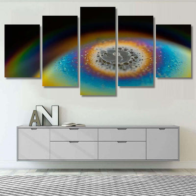 Psychedelic Abstract Planet Soap Bubble Light 17 Galaxy Sky and Space Multi Piece Panel Canvas Home Decor Housewarming Gift Ideas Poster Canvas Gallery Prints