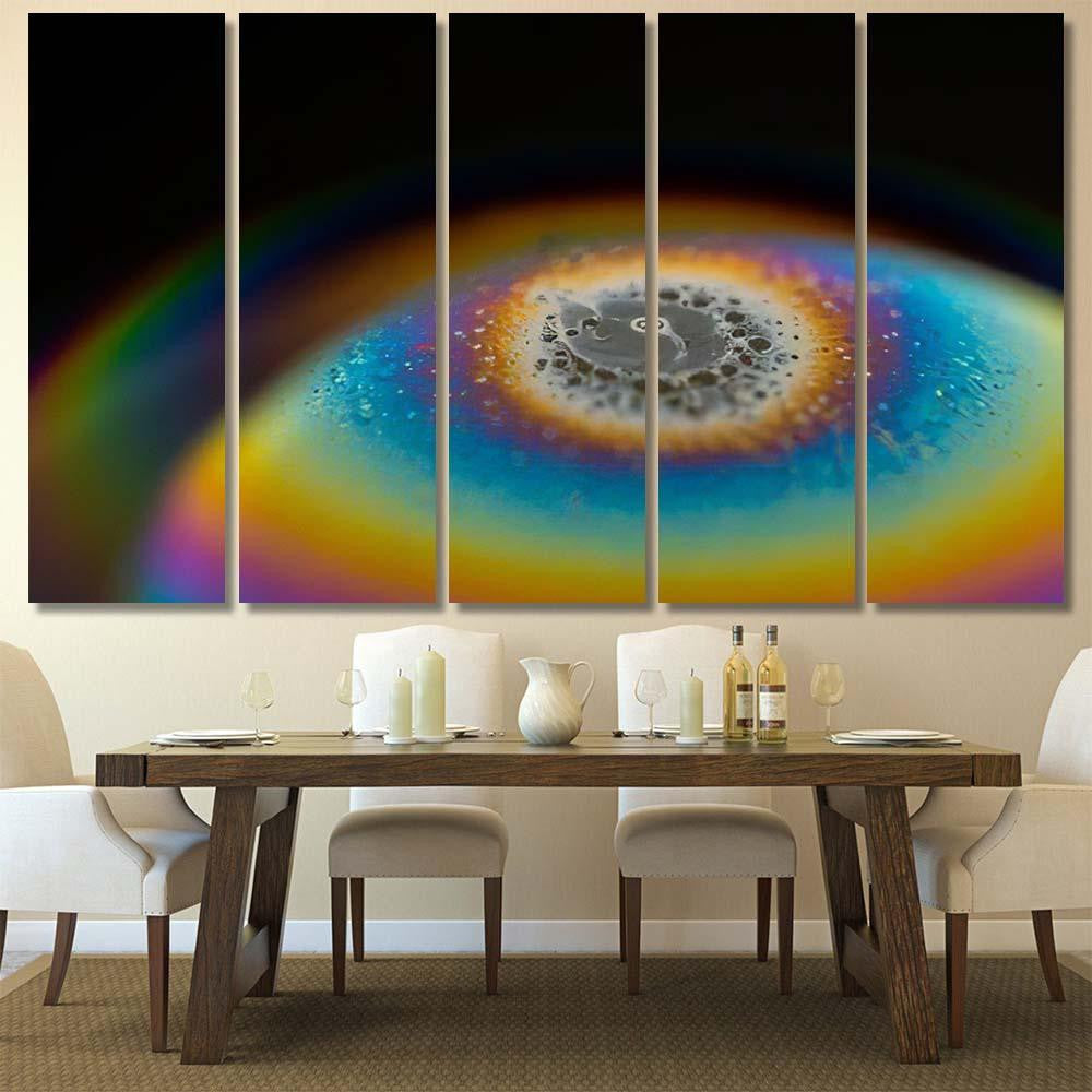 Psychedelic Abstract Planet Soap Bubble Light 17 Galaxy Sky and Space Multi Piece Panel Canvas Home Decor Housewarming Gift Ideas Poster Canvas Gallery Prints