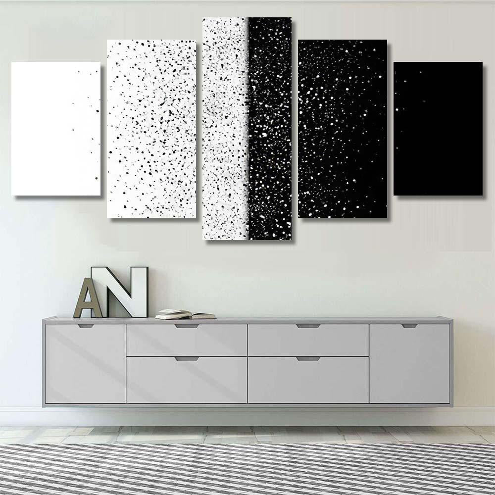 Stars Dust Scattered Glitter Galaxy Snow Galaxy Sky and Space Multi Piece Panel Canvas Home Decor Housewarming Gift Ideas Poster Canvas Gallery Prints