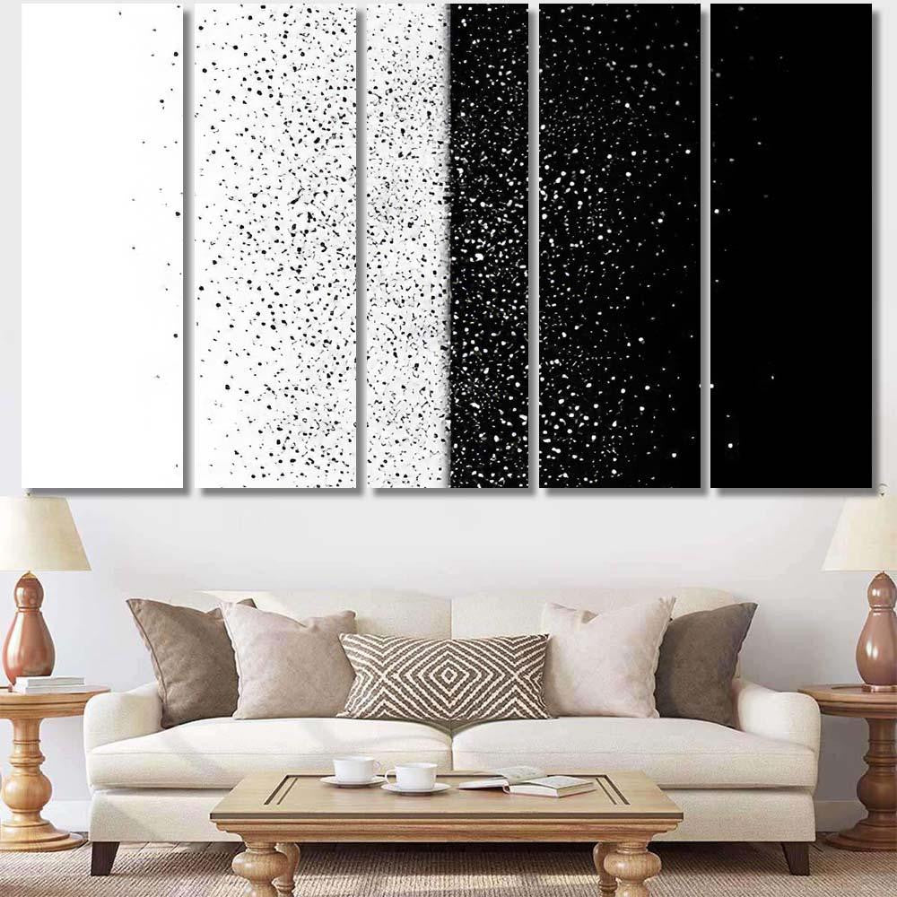 Stars Dust Scattered Glitter Galaxy Snow Galaxy Sky and Space Multi Piece Panel Canvas Home Decor Housewarming Gift Ideas Poster Canvas Gallery Prints