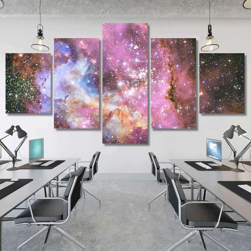 Landscape Star Clusters Beautiful Image Space 4 Galaxy Sky and Space Multi Piece Panel Canvas Home Decor Housewarming Gift Ideas Poster Canvas Gallery Prints