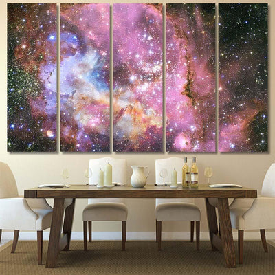 Landscape Star Clusters Beautiful Image Space 4 Galaxy Sky and Space Multi Piece Panel Canvas Home Decor Housewarming Gift Ideas Poster Canvas Gallery Prints
