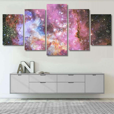 Landscape Star Clusters Beautiful Image Space 4 Galaxy Sky and Space Multi Piece Panel Canvas Home Decor Housewarming Gift Ideas Poster Canvas Gallery Prints