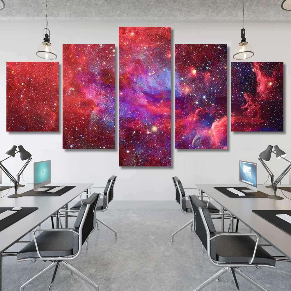 Nebula Galaxies Space Elements This Image 5 Galaxy Sky and Space Multi Piece Panel Canvas Home Decor Housewarming Gift Ideas Poster Canvas Gallery Prints